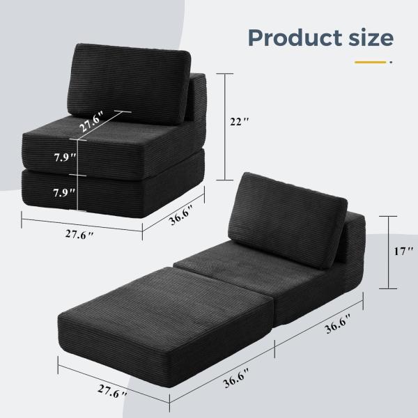 FILUXE Modular Sectional Sofa, Modern Modular Sofa Couch with Deep Seat