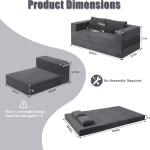 MeMoreCool Futon Couch Convertible Sofa Bed Queen