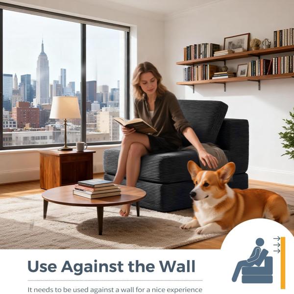 FILUXE Modular Sectional Sofa, Modern Modular Sofa Couch with Deep Seat