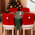 Christmas Chair Covers, Set of 4 Pcs 23.6 x 19.6 I