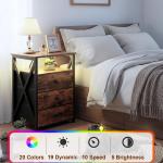 AMHANCIBLE Night Stand Set 2