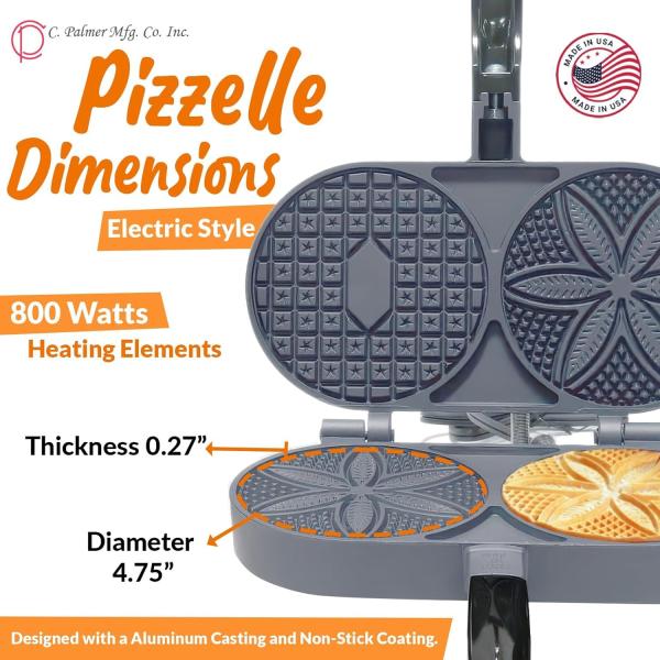 C. Palmer Original Non-Stick Pizzelle Iron