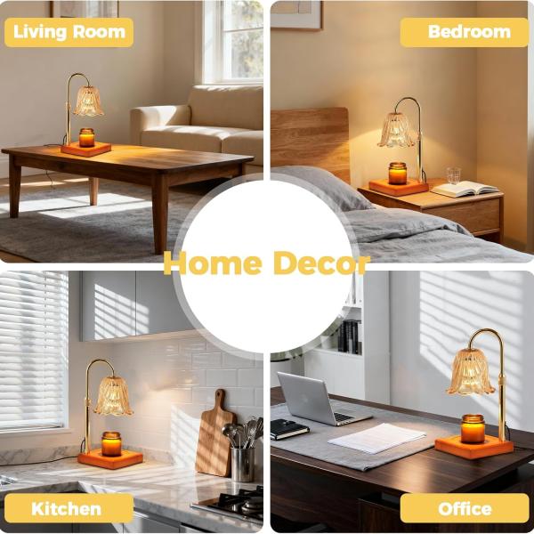 Candle Warmer Lamp with Timer Dimmable, Birthday Gifts for Women Mom