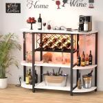 Unikito Bar Table Cabinet with Charging Station