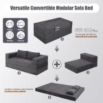 MeMoreCool Futon Couch Convertible Sofa Bed Queen