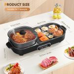 2 in 1 Hot Pot Electric with Grill