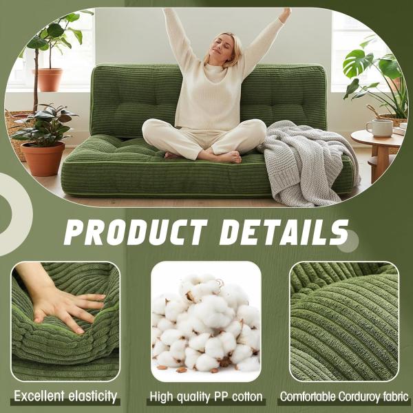 3 Inch Folding Sofa Bed Convertible Chair