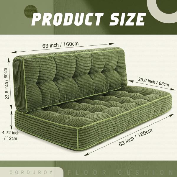 3 Inch Folding Sofa Bed Convertible Chair