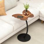 Shaped End Table, Unique Butterfly Side Table for Couch