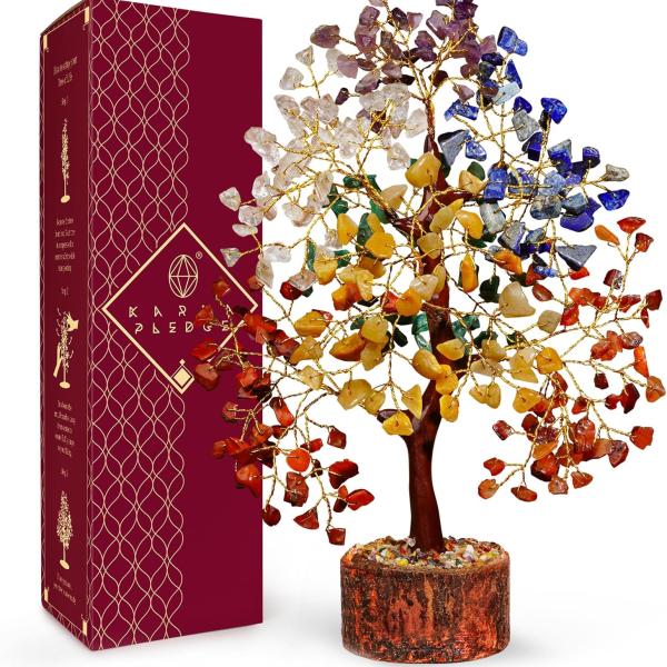 Crystal Tree of Life 7 Chakra Healing Crystals Trees for Home Decor