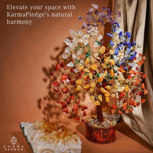 Crystal Tree of Life 7 Chakra Healing Crystals Trees for Home Decor