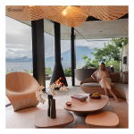 High Quality Outdoor Wood Table Customized Indoor Art Wood Coffee Dining Table