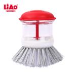 LIAO Round Hand Scrub Kitchen Brush with Soap Dispenser