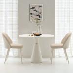 French Style Cream Dining Table Slate Chair Combination Luxury Reception Negotiation Balcony Accessible for Small Apartments